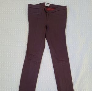 Helmut Lang Burgundy Red Leather Pants Size 2